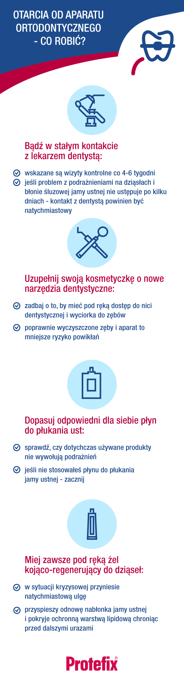 Otarcia od aparatu ortodontycznego – co robić?